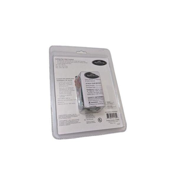 Harbor Breeze - Universal Ceiling Fan & Light Wall Control 0745362 New - Picture 2 of 5